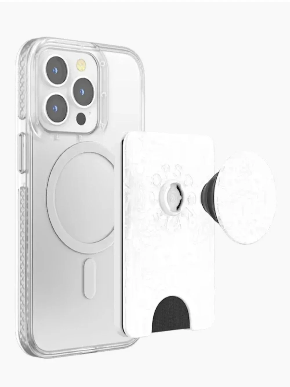 Popsocket - Blanc Fresh MAGSAFE Popwallet+